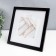 Photo frame plastic to worlds 20x20 cm, black (plastic screen)
