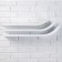 A set of wall shelves "Ski" white, 60*15cm, thickness 3cm