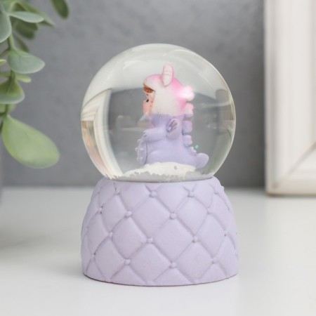 Souvenir Polystone Water Ball Light "Baby Dinosaurus" MIX 4x4x6.7 cm-6