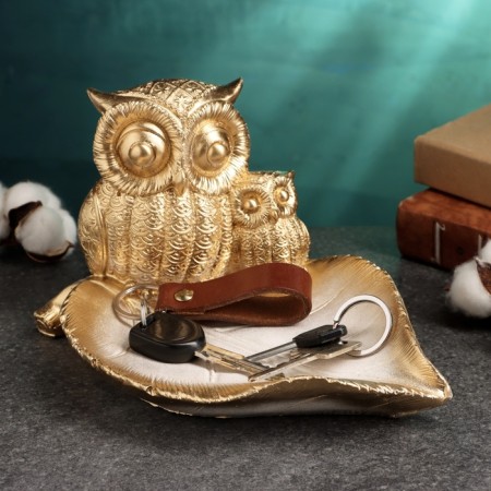 Key of "owl" bronze, 15x24x12cm-1
