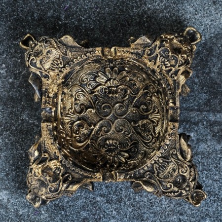 Steel for trifles "on four elephants" gold, 13x13x5cm-3