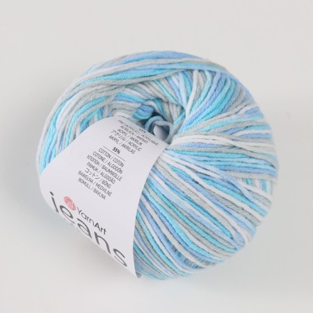 Yarn "Jeans Soft Colors" 55% cotton, 45% acrylic 160m/50g (6203)-1