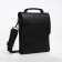 Male bag on the Textura valve, external pocket, black color