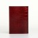 Cover for passport, Textura, burgundy color