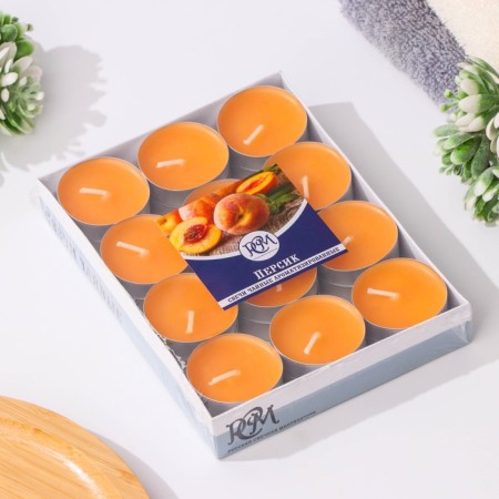 A set of tea candles aromatic "peach", 24 pcs-3