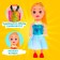 Baby doll "Rita" in a dress, mix