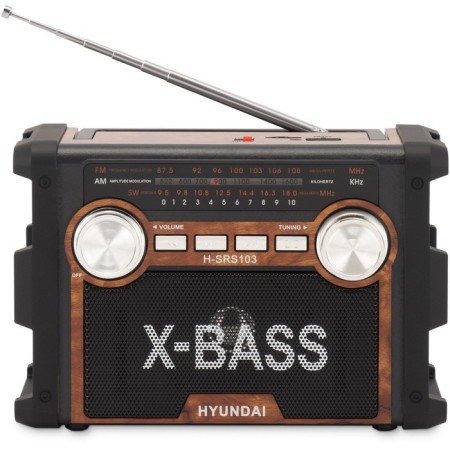 Radio receiver Hyundai H-SRS103 Black USB SD/Microsd