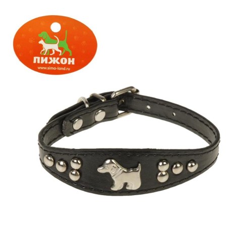 Bruther-gathering with a puppy, 29-32 x2.5 cm, artificial leather, black