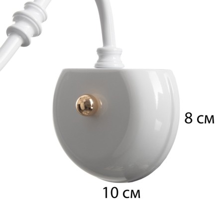 Sconces "Florence" 1he14 40W white-gold 23x10.5x25 cm-3