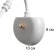 Sconces "Florence" 1he14 40W white-gold 23x10.5x25 cm