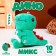 Soft toy "Dino", on a key fob, 10 cm, MIX color