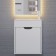 Tumbling under the Uperwood Modul sink, 50 cm, suspended, matte, white/graphite