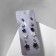 Pusets 6 pairs "Romance" flowers, black and white in silver