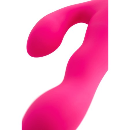 Lovense Nora vibrator with clitoral stimulant, silicone, pink color, 20 cm-5