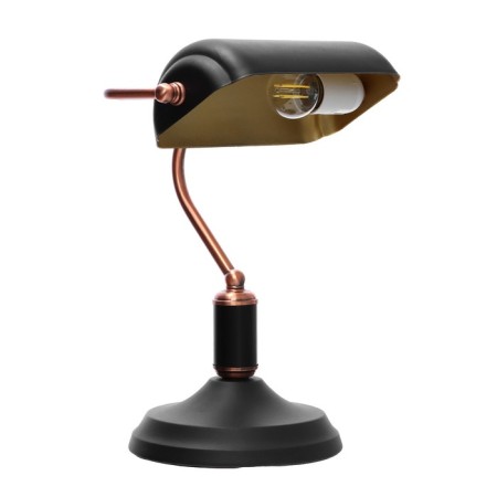 Banker table lamp E27 40W Black Copper 20x26x36cm-8