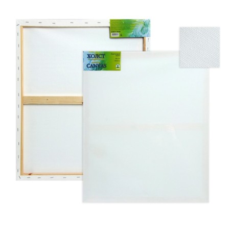 Canvas on the subframe, cotton 100%, 50 x 60 x 1.8 cm, acrylic soil, fine -grained, 280 g/m²-5