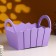 Kashpo wooden 25 × 16 × 17 cm "Maria", side handles, MDF, purple