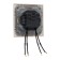 Tot Elegant switch, 10 a, 2 cl., With backlight, hidden, beige