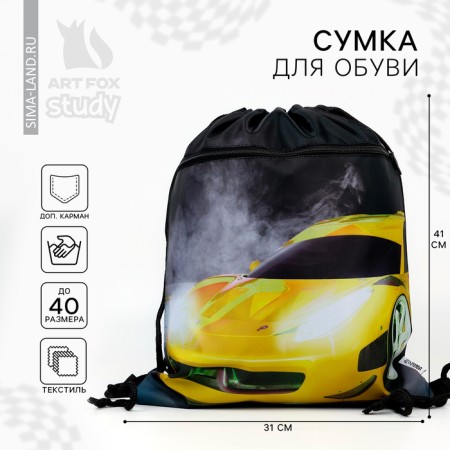 Back for shoes "Cool car" 2 sections, 30 x 40 cm