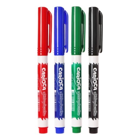 A set of markers for boards 4 colors Carioca, a node 4.5 mm, bullet, fast drying, easily erased-1