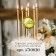 Candle in the cake "Air Ball", 7 cm, golden