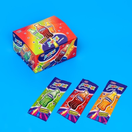 Caramel on the neon stick "Luchistik", soda, 10 g-1