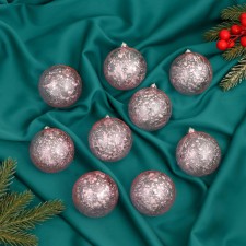 Set of balls plastic D-6 cm, 9 pcs 