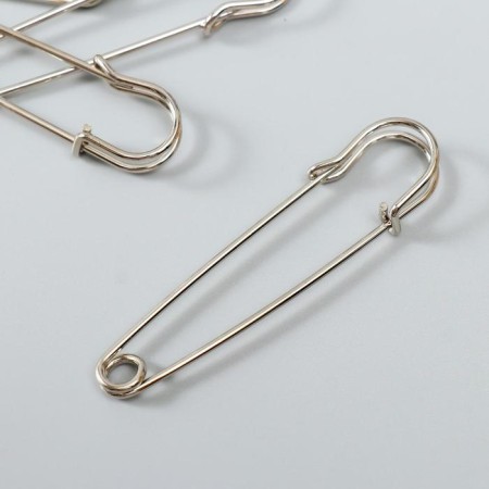 Set of decor for creativity "Pin" set 10 pcs silver 7x1.5 cm-1