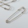 Set of decor for creativity "Pin" set 10 pcs silver 7x1.5 cm
