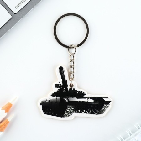 Gift set "Tank" icon + keychain, 6.8 x 10.5 cm-2