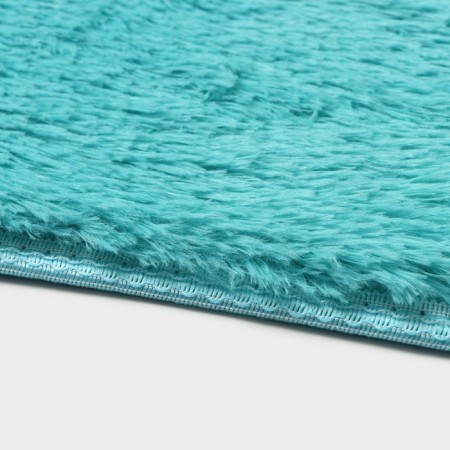 Fluffing shaft rug, 40 × 60 cm, blue color-3