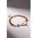 Bracelet "sky", white color in gold, l = 16 cm