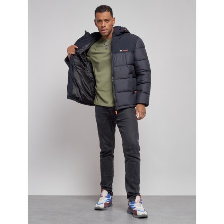 Male jacket, size 62, dark blue color-11