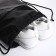 A bag for shoes on a lace, "ZFTS", a reflective strip, outer pocket, black color