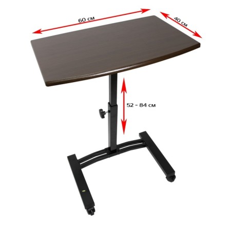 Eddy laptop table, 600 × 400 × 515 (820) mm, mobile-1