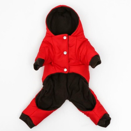 Zimovye jumpsuit for animals, M (DS 24-26, OG 34-36 cm, Osh 28 cm), red-4