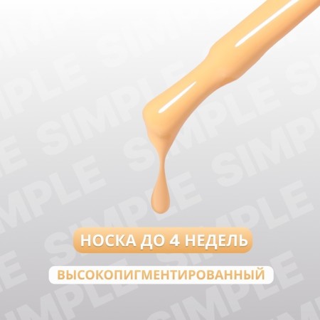 Simple nail polish gel, 3 phase, 10 ml, led/uv, color (206)-1
