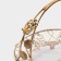 VAZA Oval Haigarden, 26 × 18 × 19 cm, removable handle, Golden metal color