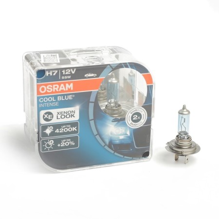 Car lamp Osram Cool Blue Intense, H7, 12 V, 55 W, 64210CBI, set 2 pcs