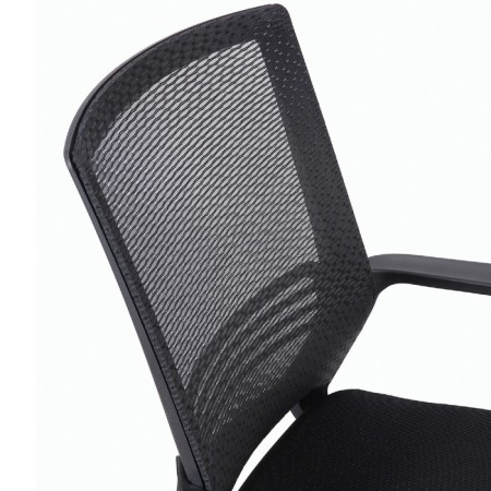 Brabix chair "Daily MG-317", with armrests, chrome, black-5