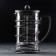 Know -hand teapot French - press "Loft", 800 ml, glass, glass, black color