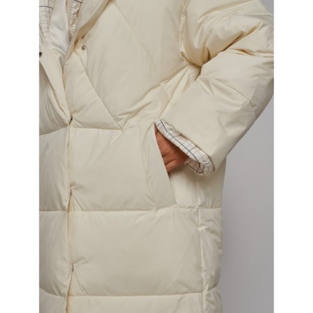 Coat insulated winter female, size 46, color light-beige-12