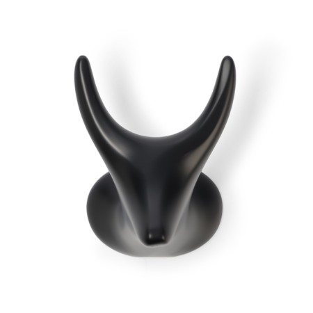 Furniture hook Cappio Bambi, two -rod, zinc, black color-3
