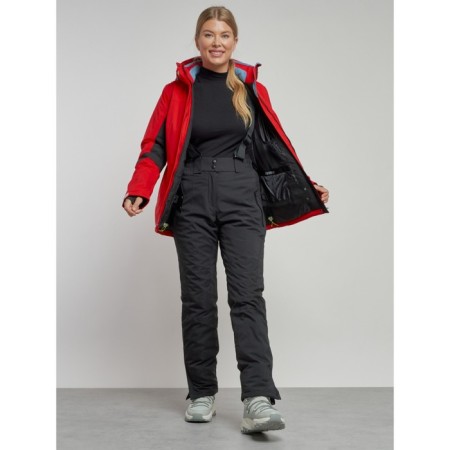 Ski jacket female, size 42, red color-9