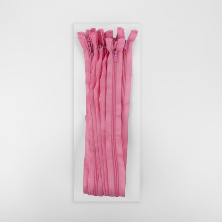 Lightning "Spiral", No. 5, detachable, automatic lock, 50 cm, dusty rose color-2