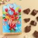 Milk chocolate "March 8" in a mold letter, 50 g.