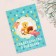 The folder for the birth certificate "Bear" Blue background, A5