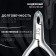 Manicure nippers for the cuticle “Premium Satin”, hidden spring, matte, 10.3 cm, blade length - 4 mm, silver color