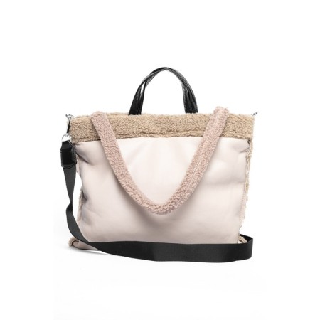 Gobo is female, eco -leather, ludor beige, 40x2x35 cm