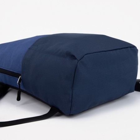 School textile school with pockets, blue color, 22x13x30 cm-3